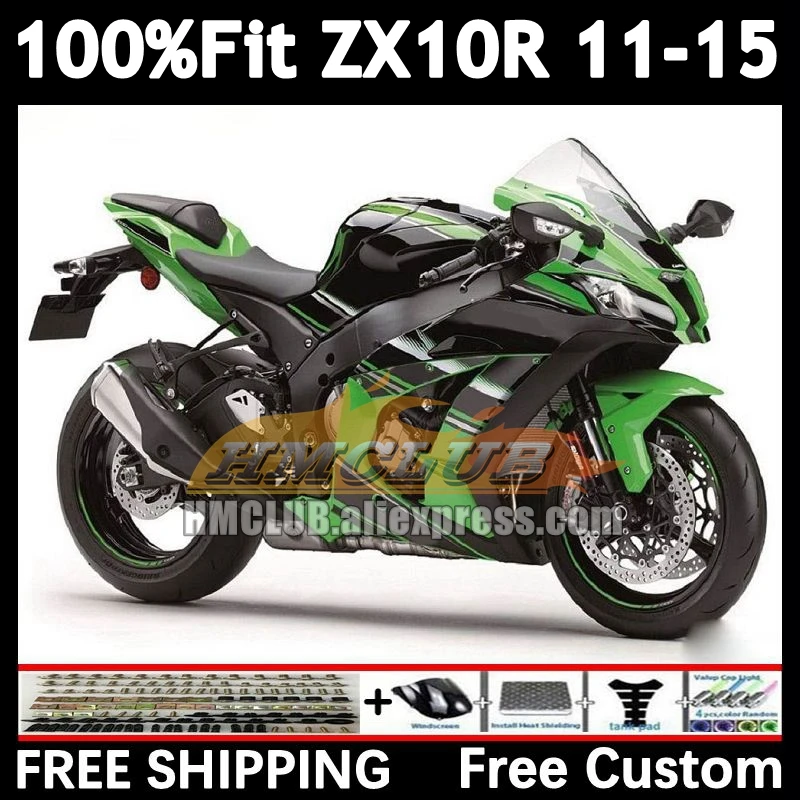 Injection Body For KAWASAKI NINJA ZX 10R light green 1000 2011 2012 2013 2014 2015 170No.73 ZX-10R ZX10R 11 12 13 14 15 Fairing