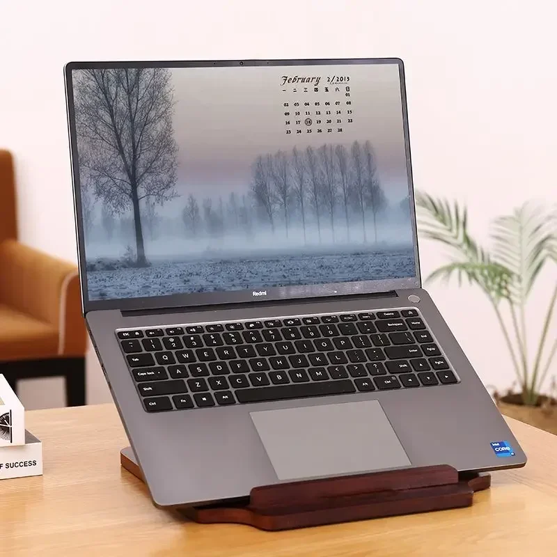 Accesorios Para Computador Portatil 대나무와 나무 접이식 휴대용 높이 증가 열 방출 지원 노트북 스탠드