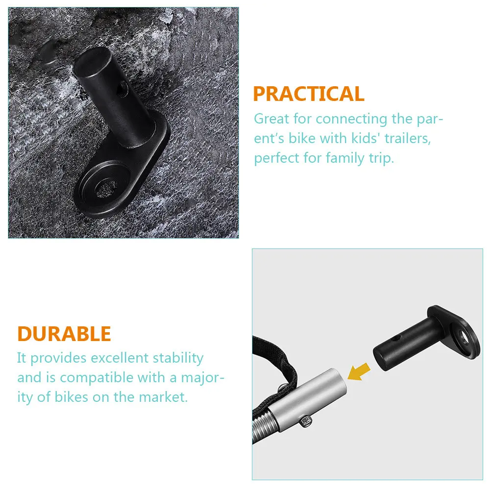 

Комплект из 3 стальных соединительных муфт для велосипедного прицепа, адаптер для крепления к заднему багажнику, для использования на велопрогулках родителей с детьми