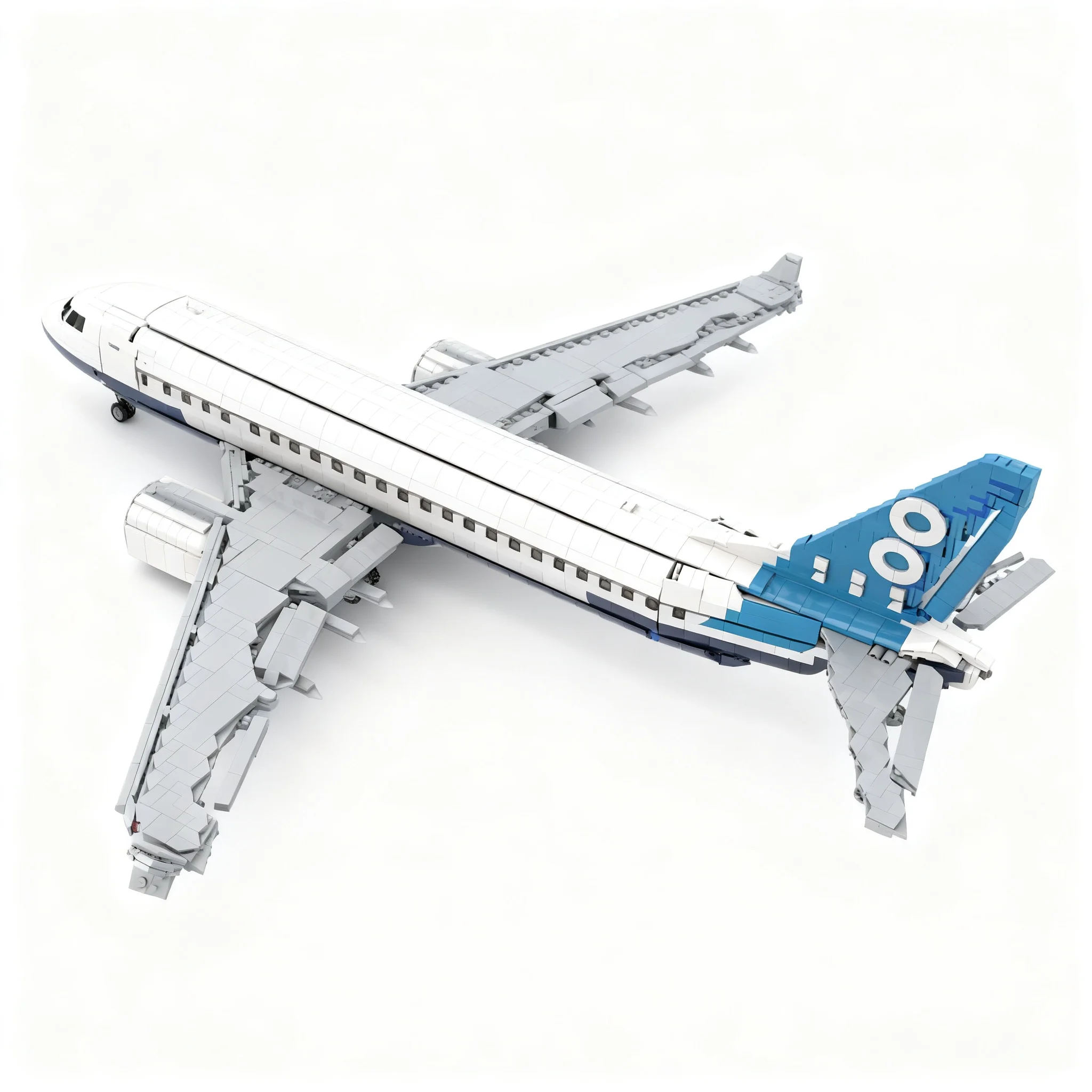 3260pcs MOC Icons Boeings 737 Max 8 - Factory Livery Model Building Blocks Architecture Christmas Gift Toys Display Collection