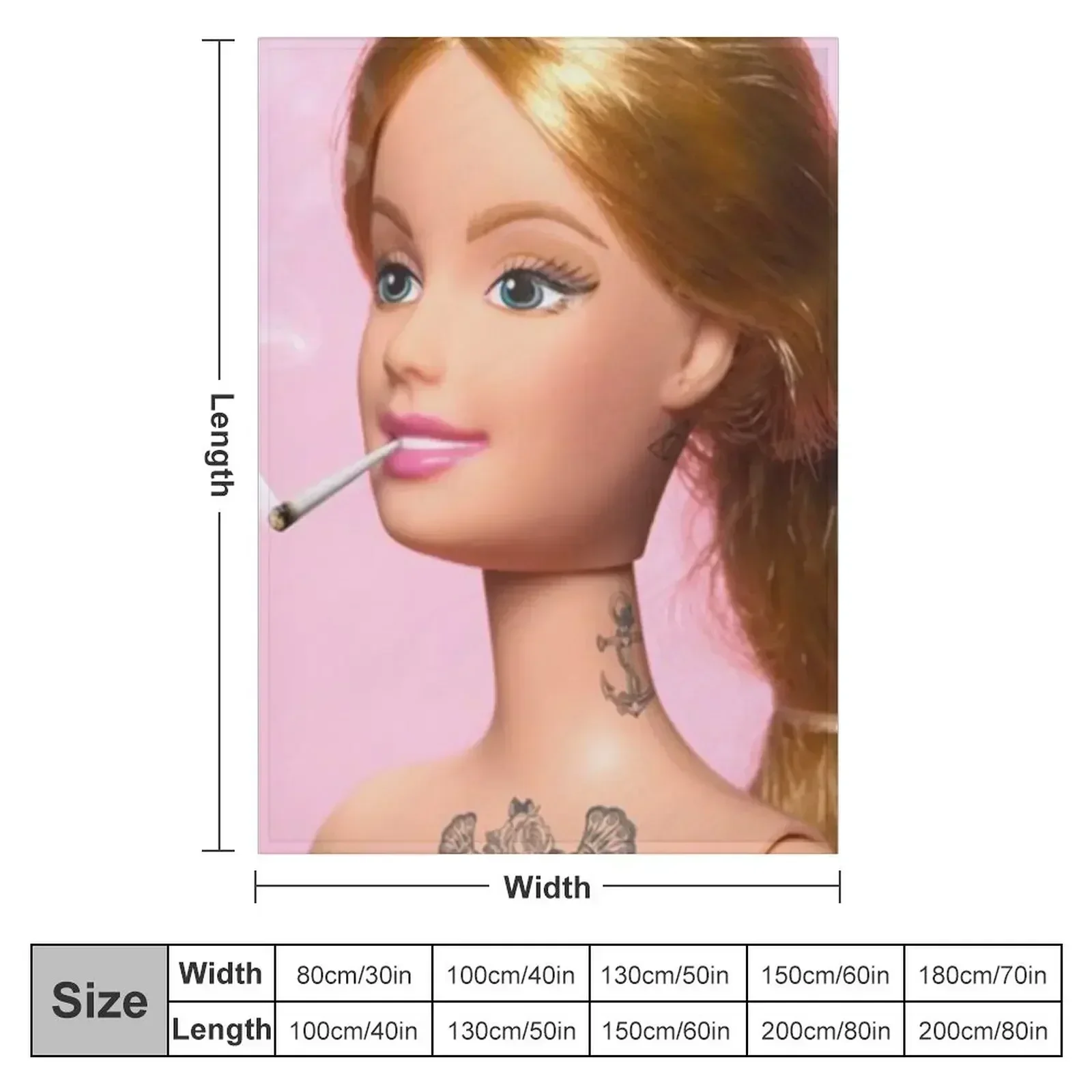 Doll Grown Up Throw Blanket Luxury Thicken wednesday Warm Sofa Quilt Blankets