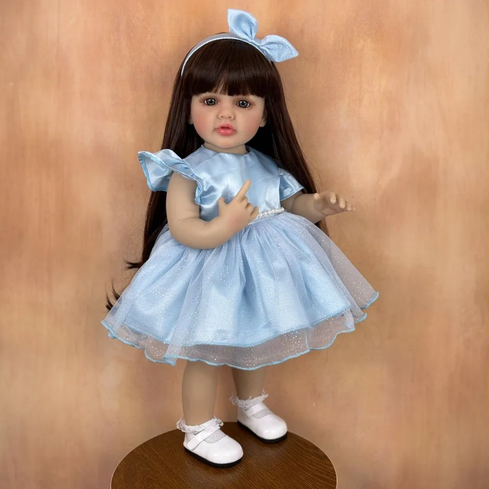 bzdoll-55cm-22in-full-soft-vinyl-reborn-girl-doll-standable-long-hair-princess-bath-toy-kids-birthday-gift