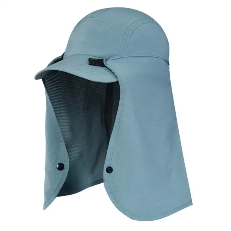 39BD Sonnenhut mit Nackenklappe, verstellbarer, modischer Sporthut mit Nackenschutz – Detail 5