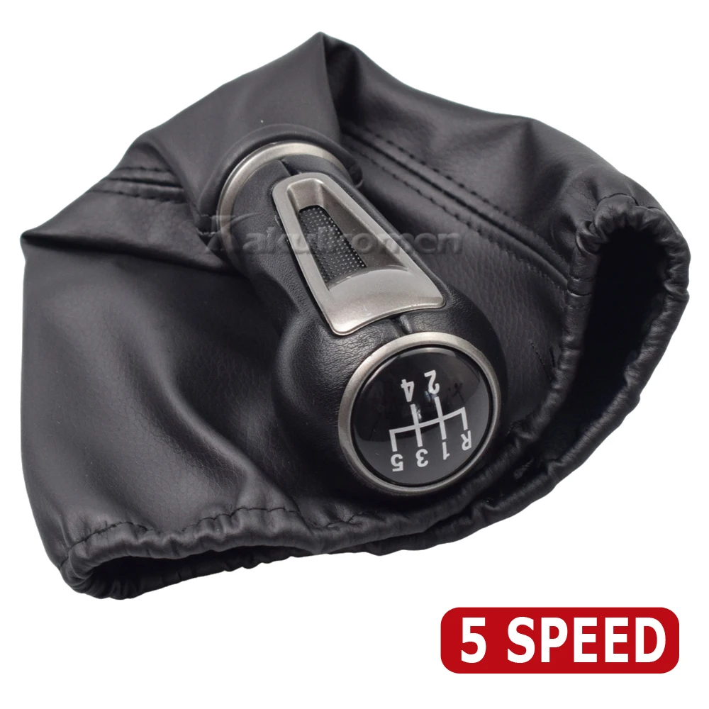 Car Gear Shift Knob Lever Stick Gaiter Boot Cover Collar Leather For SEAT IBIZA IV