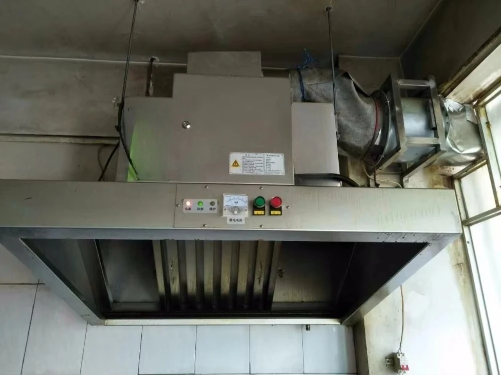 CE Kitchen Range Hood Commercial Restaurant BBQ  ESP System Exhaust Filter Ecology Unit Electrostatic Filter with ESP