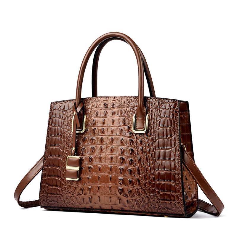 

Высококачественные женские сумки из искусственной кожи, сумки-тоут, большая вместительная женская сумка на плечо из крокодиловой кожи, повседневная женская сумка-мессенджер на молнии