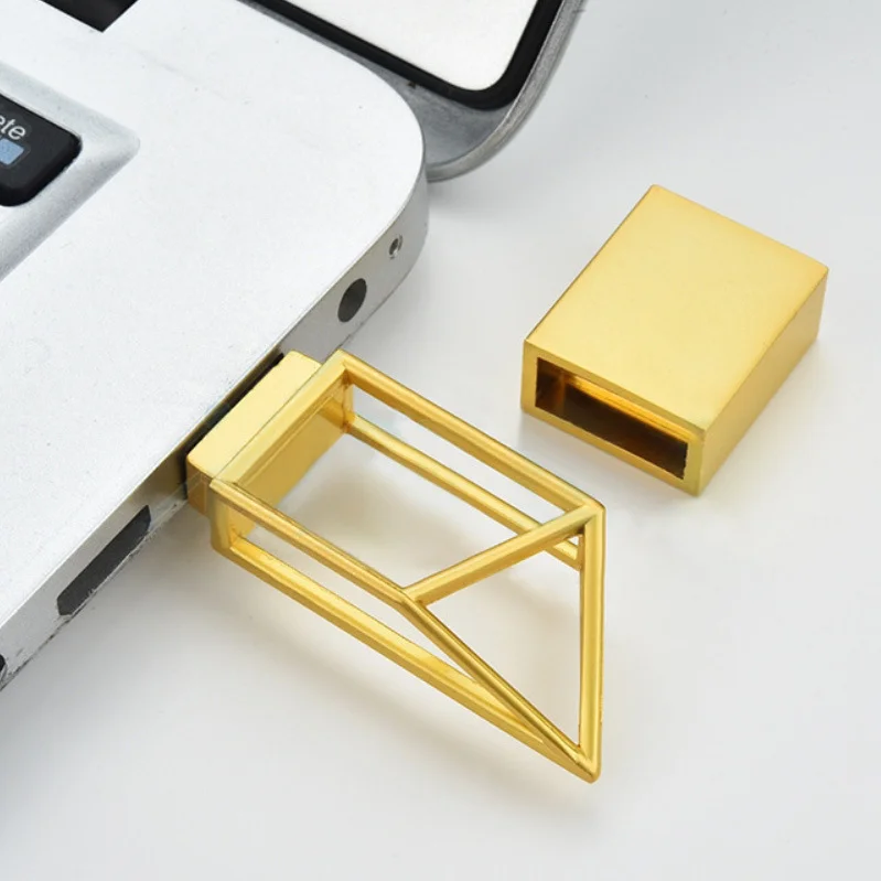 Metal Art Building Hollow USB Flash Drive Shockproof 4GB 8GB 16GB 32GB 64GB 128GB New Color Waterproof Memory Stick U Disk