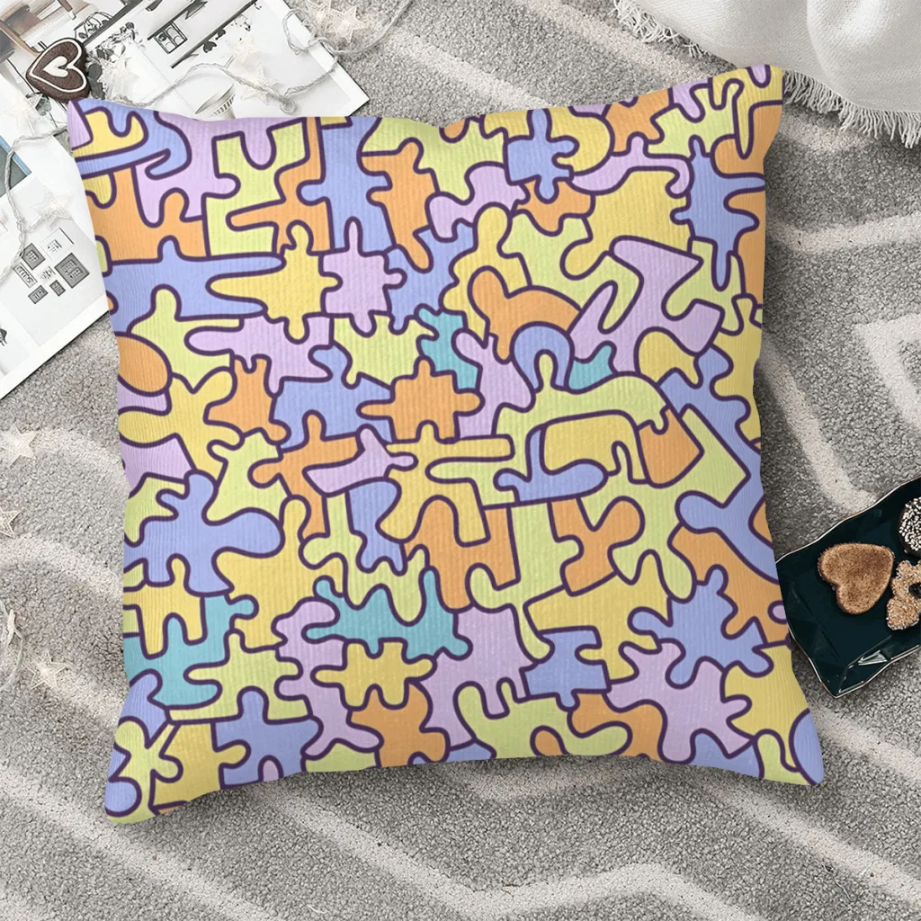 Puzzle Puzzle! Jigsaw Puzzle Polyester Cushion Cover For Home Garden Decorative Soft Throw Pillowcase