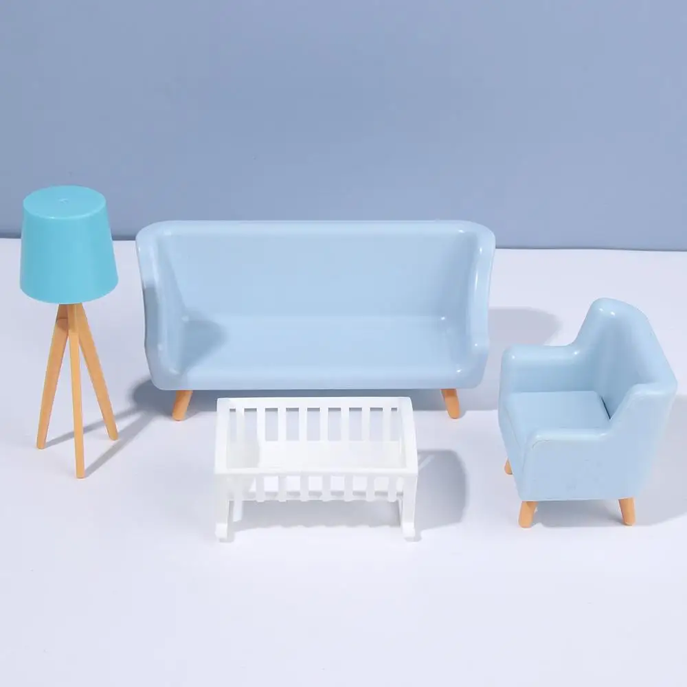 1:12 Scale Micro Landscape Scene Model Mini Furnishing TV Cabinet Sofa Bed Wardrobe Dollhouse Miniature Furniture