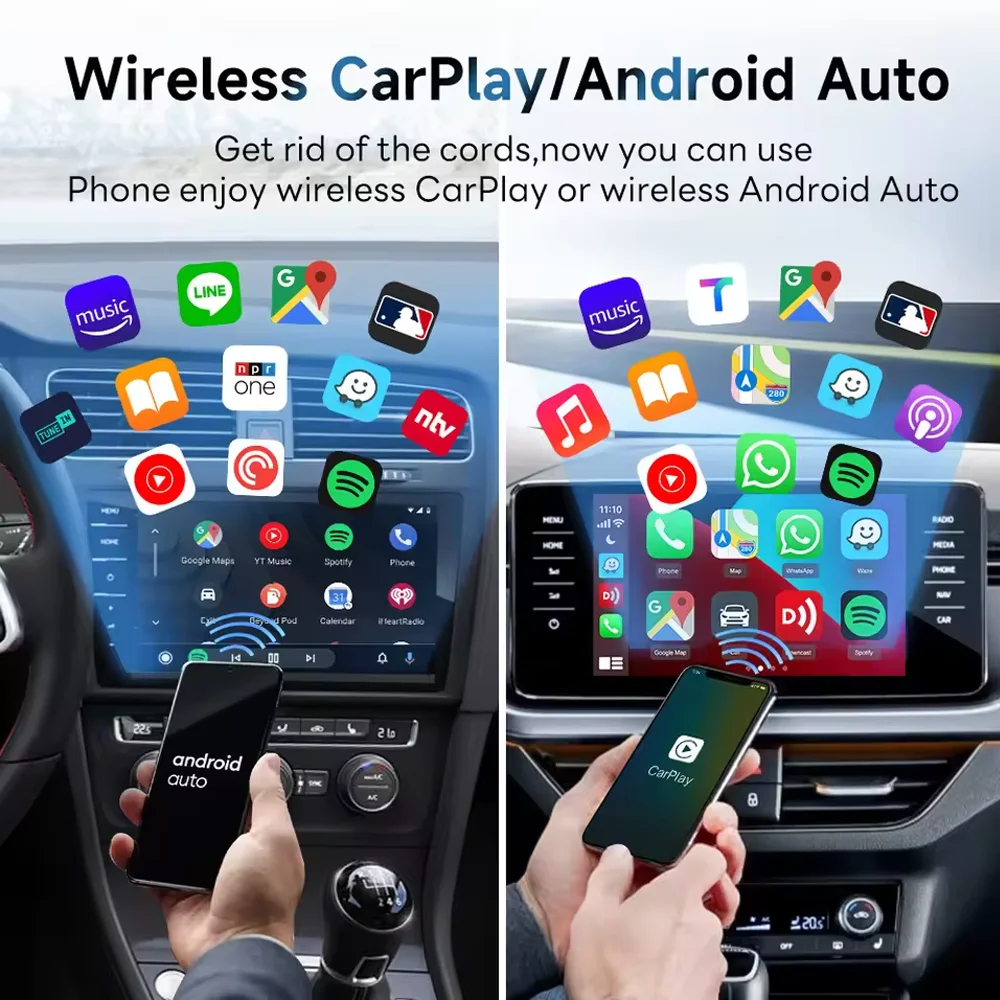 2025 carlinkit 5.0 dongle sem fio carplay android caixa automática com fio para adaptador carplay sem fio 2air para audi a1 a3 a4 a5 a6 q2 q3