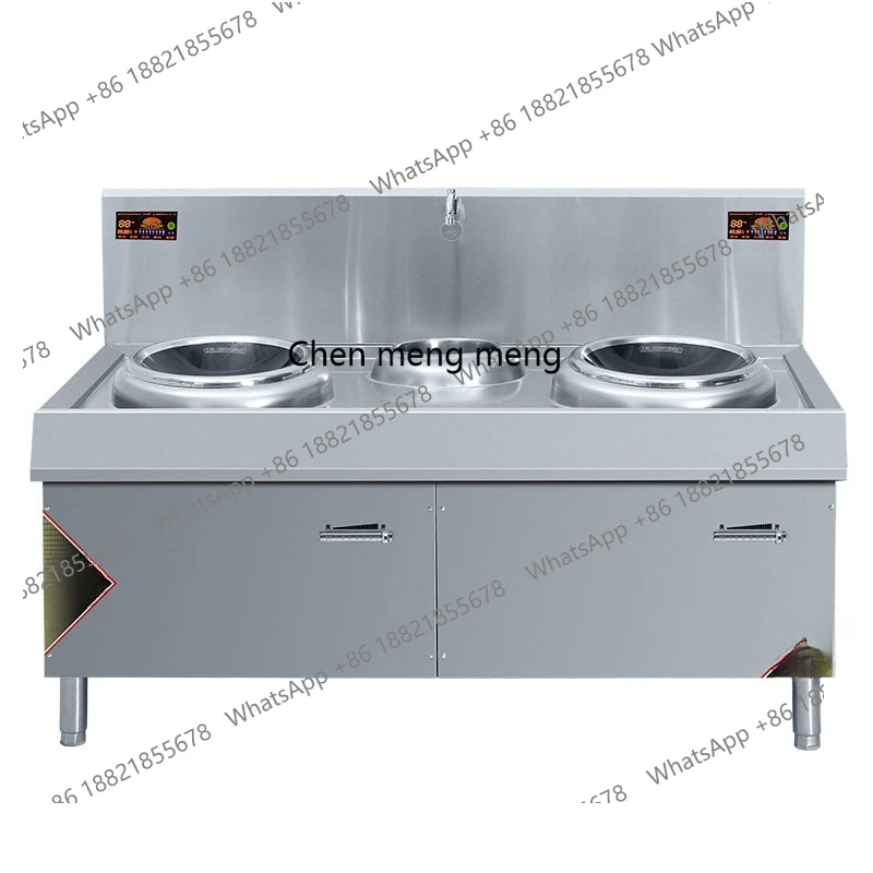

Commercial induction cooker double head small wok fire high power hotel canteen small frying stove