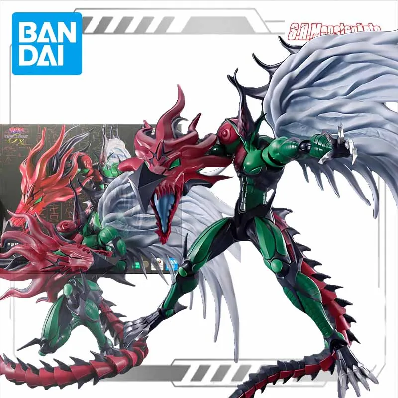 Bandai Original Model Kit S.H.MonsterArts  Yu-Gi-Oh E·HERO Flame Wingman  Anime Action Figure Model Collection Toy Gift for Boy