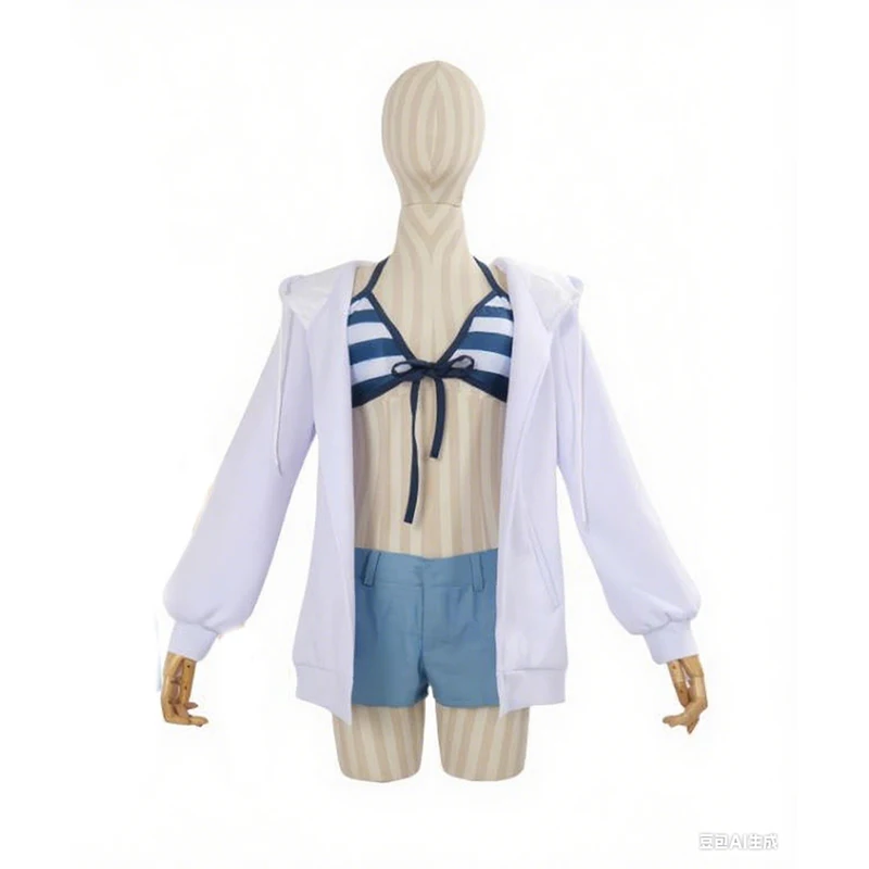 

Blue Archive Okusora Ayane Kuromi Serika Cosplay Costume Halo Sexy Woman Halter Tops Uniform Suit Idol Outfit For Halloween