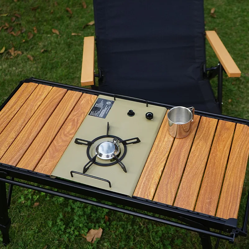 Outdoor Aluminium Plaat Tafel Loempia Tafel Camping Opvouwbare Draagbare Hefbare Picknick Barbecue Tafels IGT Mobiele Keukentafels