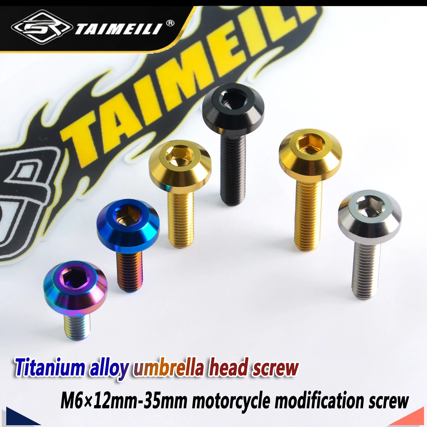 1pcs Titanium alloy screw umbrella M6*12/15/20/25/30/35 refit rep