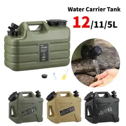 11/12L Water Bucket Camping Large Capacity Portable Camp Water Bag with Detachable Faucet No Leakage for Outdoor Travel Picnic