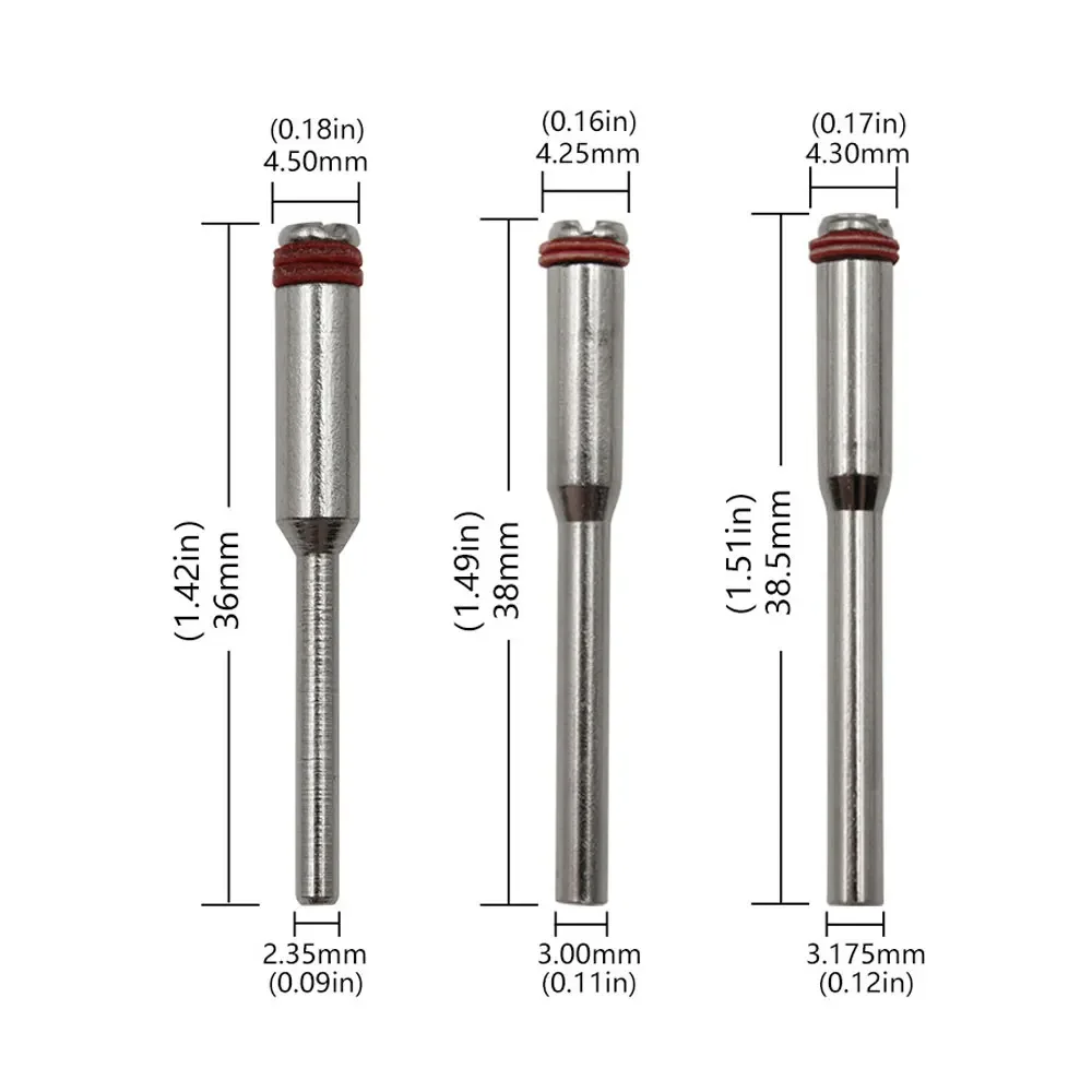 10 Stuks 3Mm Miniatuur Klem Verbindingshendel Polijstwiel Doorn Snijwiel Houder Accessoires Voor Rotatie Voor Dremel