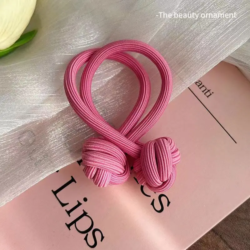 High Ponytail Rubber Bands Band Elastic Head Rope For Women Korean Scrunchies Hair Tie Knotted Hair Ropes Hair Accessories