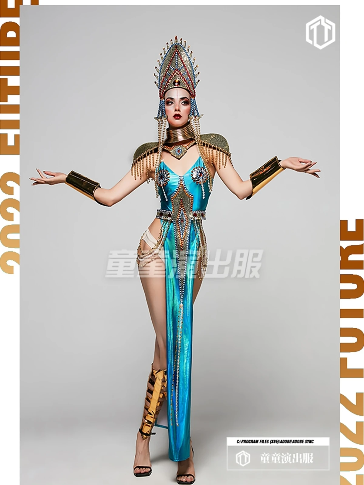 Original Design Exotic Bar Gogo Performance Costume Female Egyptian Dai Thai Southeast Asian Dancer DS Party Costume