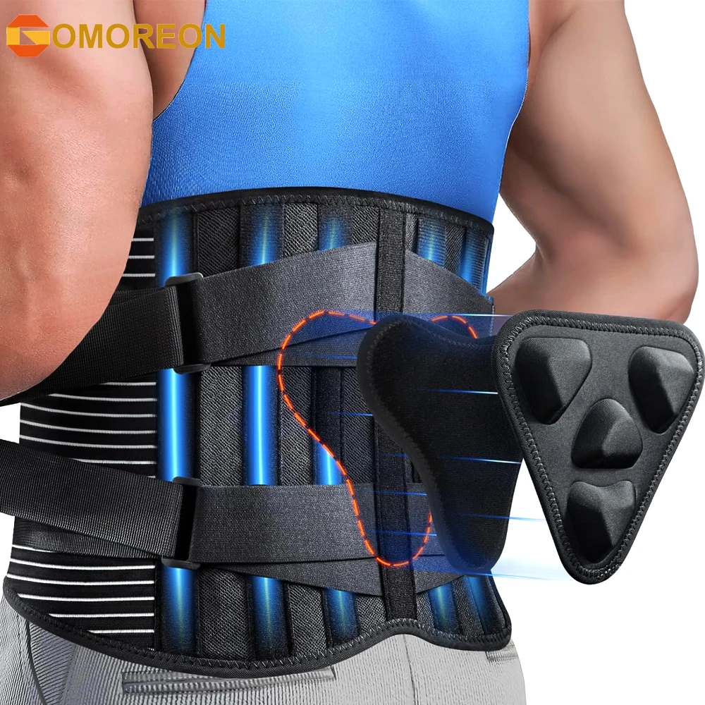 

Back Brace for Lower Back Pain Relief with 3D Lumbar Pad, Soft Breathable Mesh Fabric Lumbar Support for Herniated Disc,Sciatica