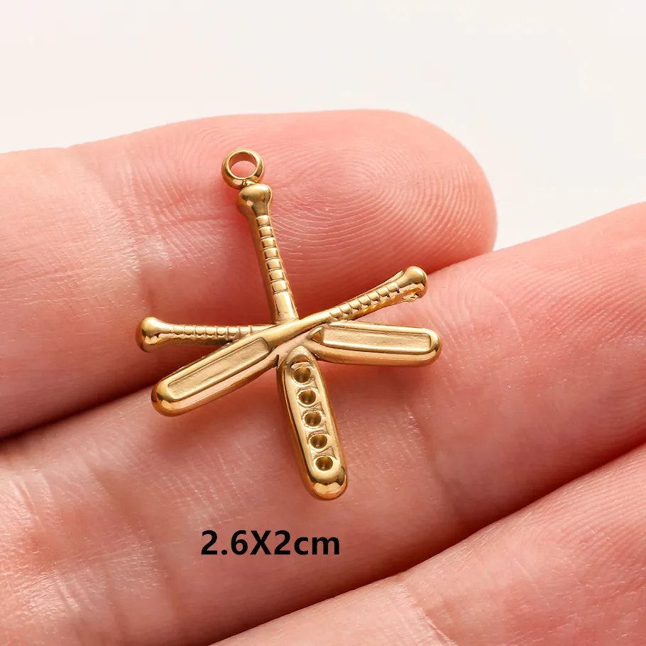 5 Stück/Set Sportanhänger aus Edelstahl: Golfschläger, Basketball, Fußball für Schmuckherstellung, Mode-Sport-DIY-Charms – Detail 18