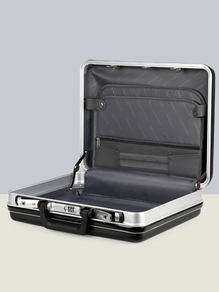 LockboxMen's handheld business briefcaseImportant documents storage hand-held new aluminum frame