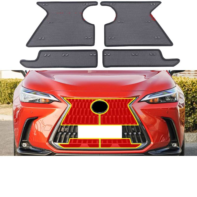 stainless steel car front grill net anti-insect mesh for Lexus Nx 2022 2023 2024 Az20 Nx260 200 250 350 300 Accessories Auto