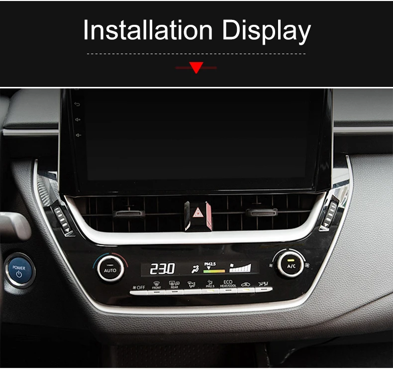Für Toyota Corolla E210 2019 2020 2021 2022 2023 2024 2025 Hybrid ABS Auto Zentrale Steuerung Klimaanlage Vent Outlet Abdeckung – Detail 8