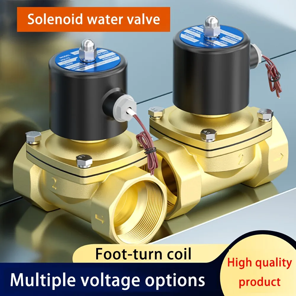 2W normally closed solenoid water valve copper switch control valve 24V/220V2 points 3 points 4 points 6 points 1 inch water inl