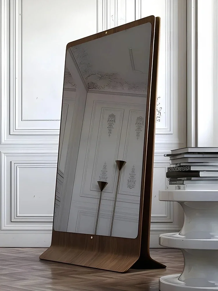 Slightly Luxury Decorative Painting Mirror Hidden Dressing High-End Entrance Painting Cloakroom Fitting Floor Mirror