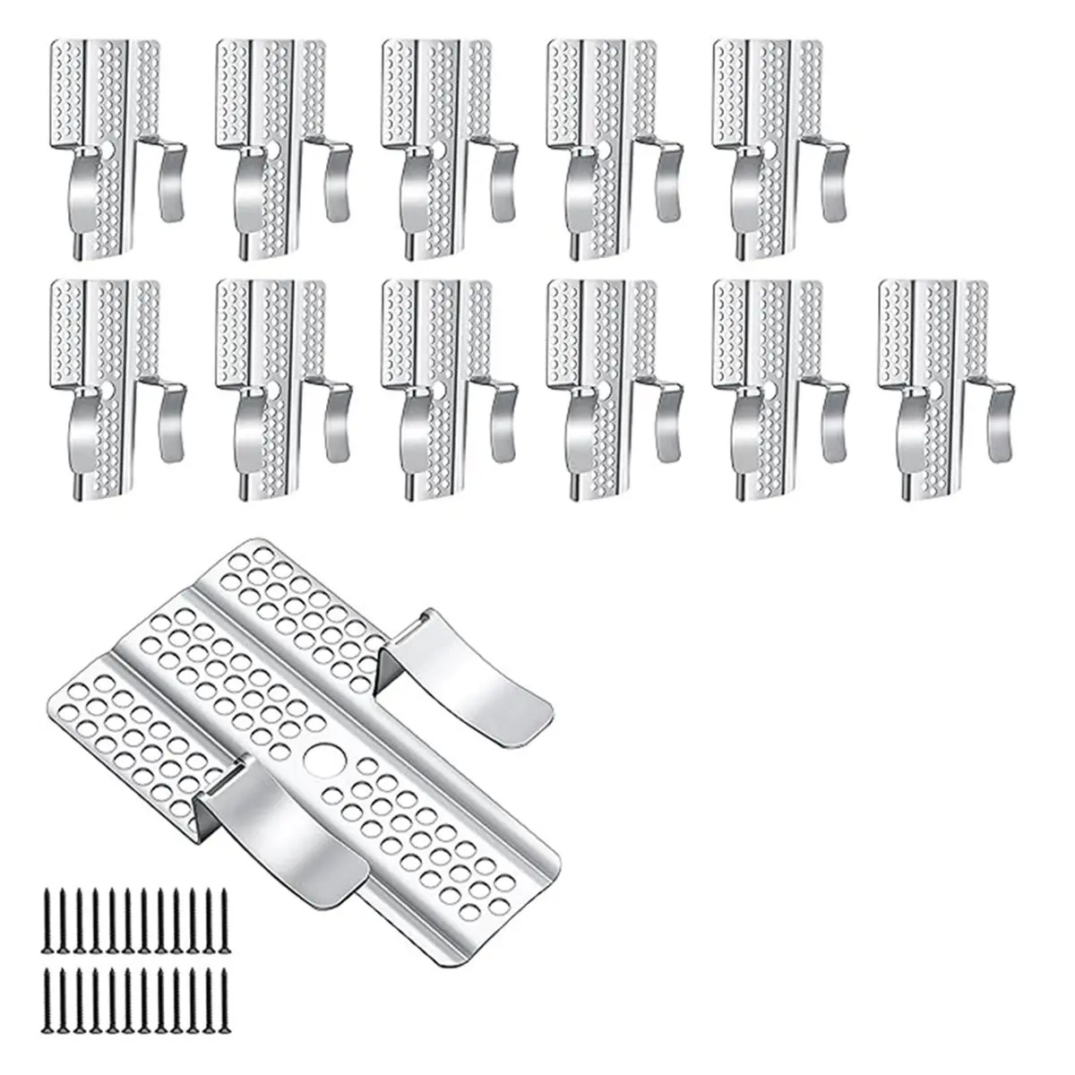2026 New 12 Pack Drywall Repair Clips with Screws,Wall Patch Clips for 1/2 Inch Wall Repair