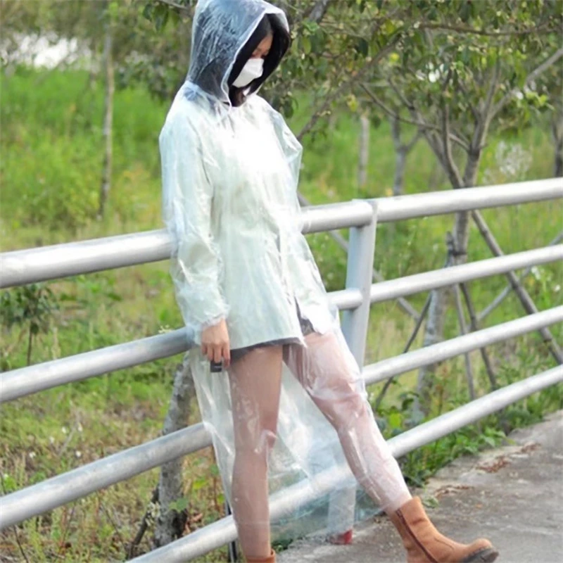 1Pc Disposable Raincoat Random Color Unisex Vacuum CompressionCard Raincoat Outdoor Drift Travel Thickened Poncho