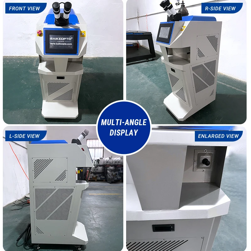 100w Jewelry Welding Machine Gold Silver Laser YAG Desktop Voice Prompt With Teaching Video
