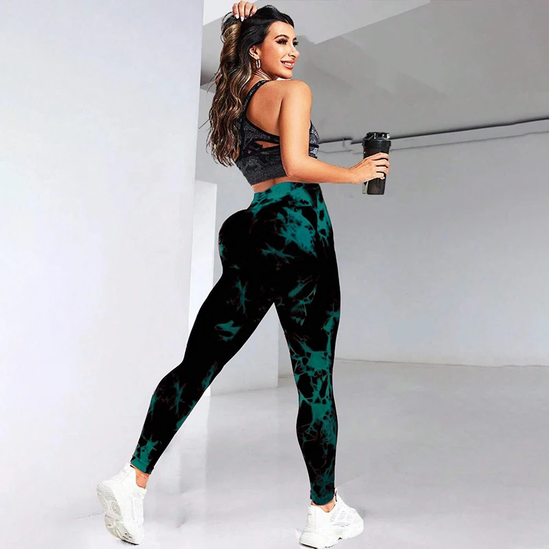 

European And American Hot Girls High Waisted Women's Yoga Pants High Stretch Fitness Pants Fashion Sports Fast Drying Tight Pant