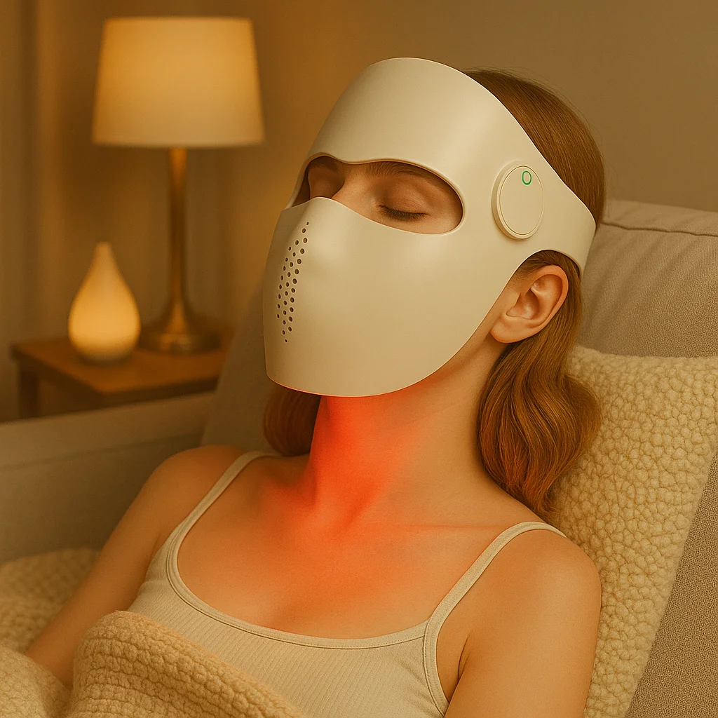 5D Red Light Therapy Mask 1064nm for Anti-Aging Skin Rejuvenation LED Facial Beauty Device for Spa