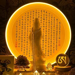 Buddha Background Lamp Household Buddha Hall Buddha Background Aperture Shentai Guanyin Round Guanyin Bodhisattva Decoration New