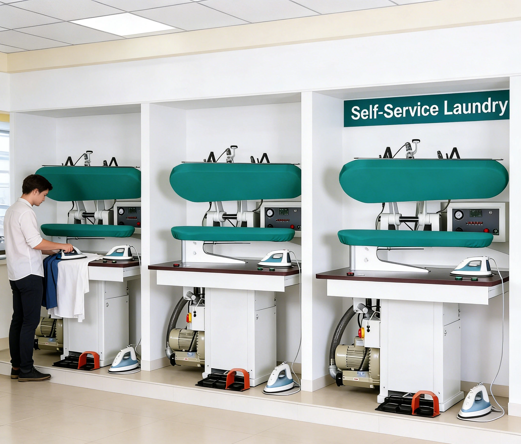 Industrial Automatic Semi-automatic Steam Ironing Machine Commercial Steamer for Hotel Garment Factory