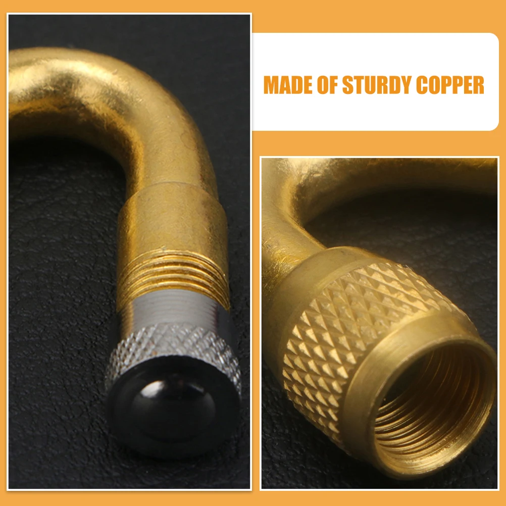 

3pcs Tire Valve Extension 45 Degree Copper Nozzle Fitting for Car Motorcycle Inflatables Pump Stem Stems Valve Adapter