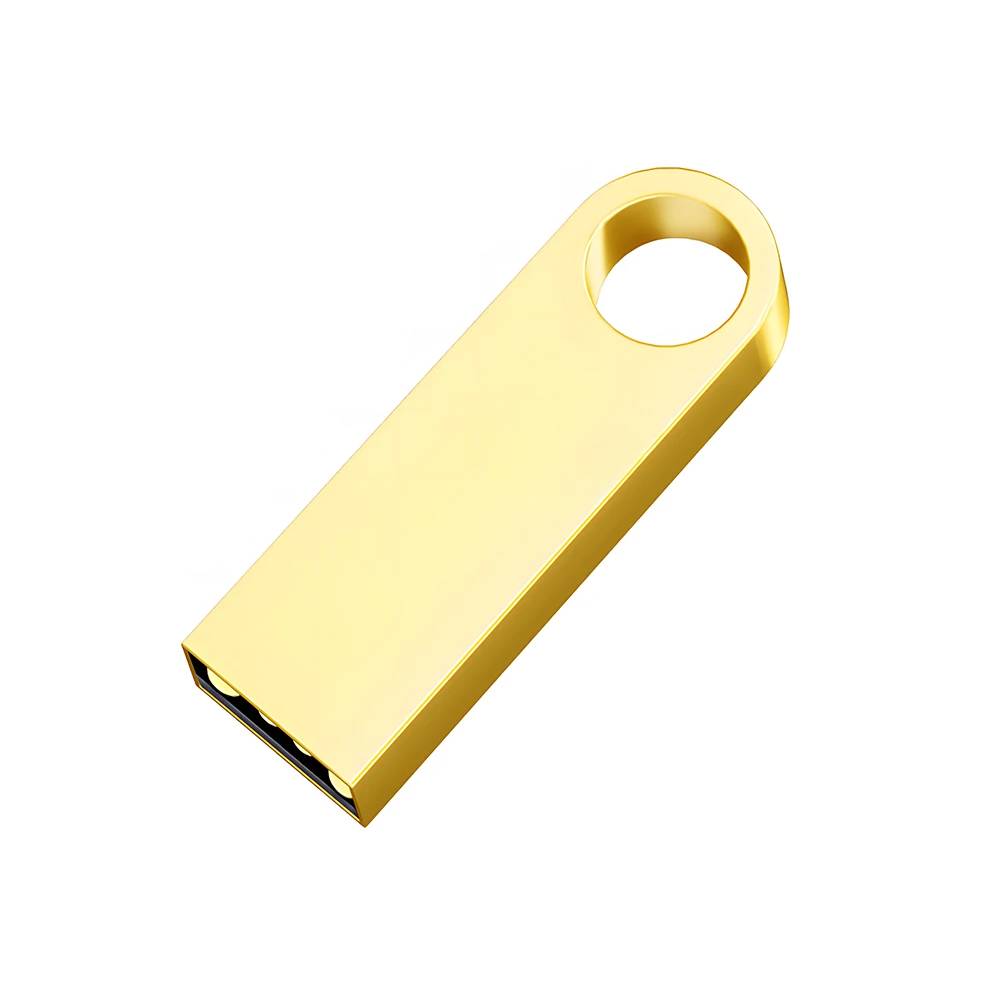 Waterproof USB Flash Drive - Keychain Hole, High Capacity, Lightweight, Compact & Durable, Sleek Metal Thumb Drive