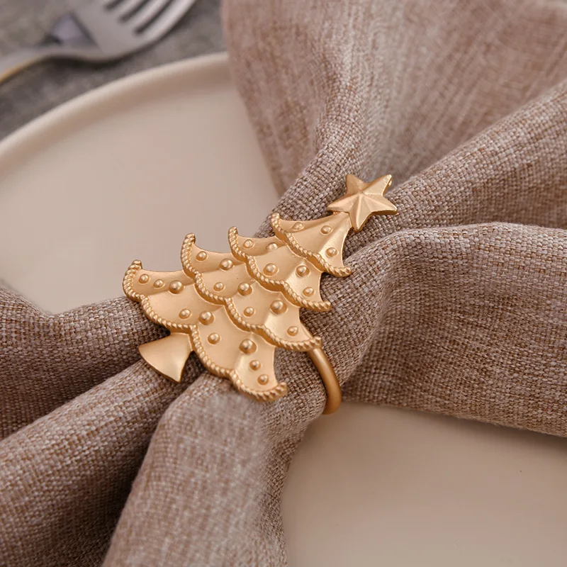 Christmas napkin ring hotel table decoration napkin holder