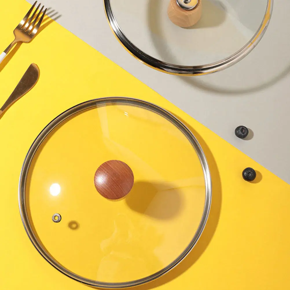 

Крышка для кастрюли из закаленного стекла с ручкой, незаменимая вещь для кухни, прочная, портативная, удобная в использовании, термостойкая