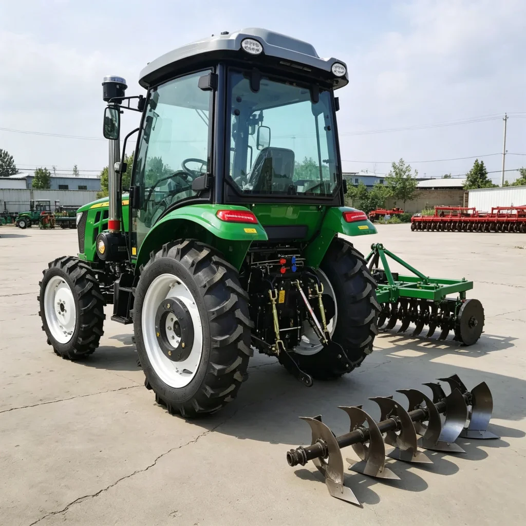 4WD 70HP Mini Agriculture Farm Tractor Made In China Superior Quality Greenhouse Orchard Wheel New Farming Tractors
