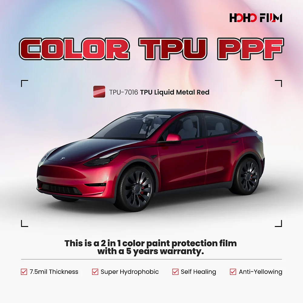 HOHOFILM TPU Car Films Color PPF for  1.52*16m/roll Ppf Paint Protection Film Color Changing Car Wrap Vinyl PPF