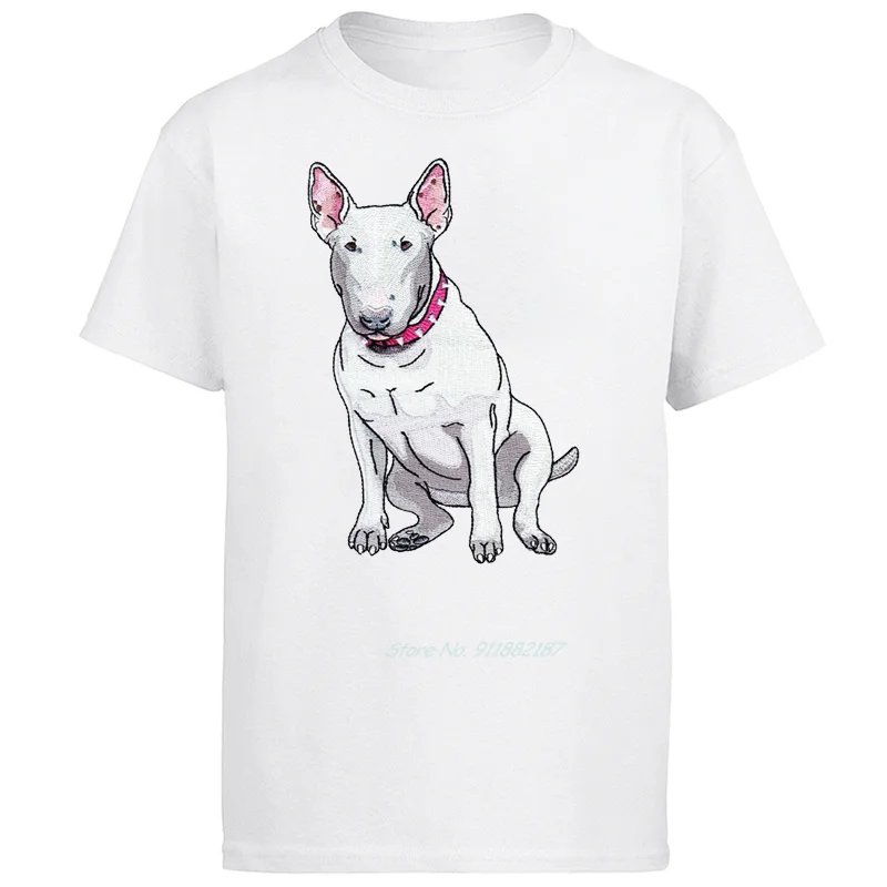 Bull Terrier Dog Fashion Harajuku Graphic T Shirts Oversized O-neck Short Sleeve Shirts Summer Streetwear Mens Clothes