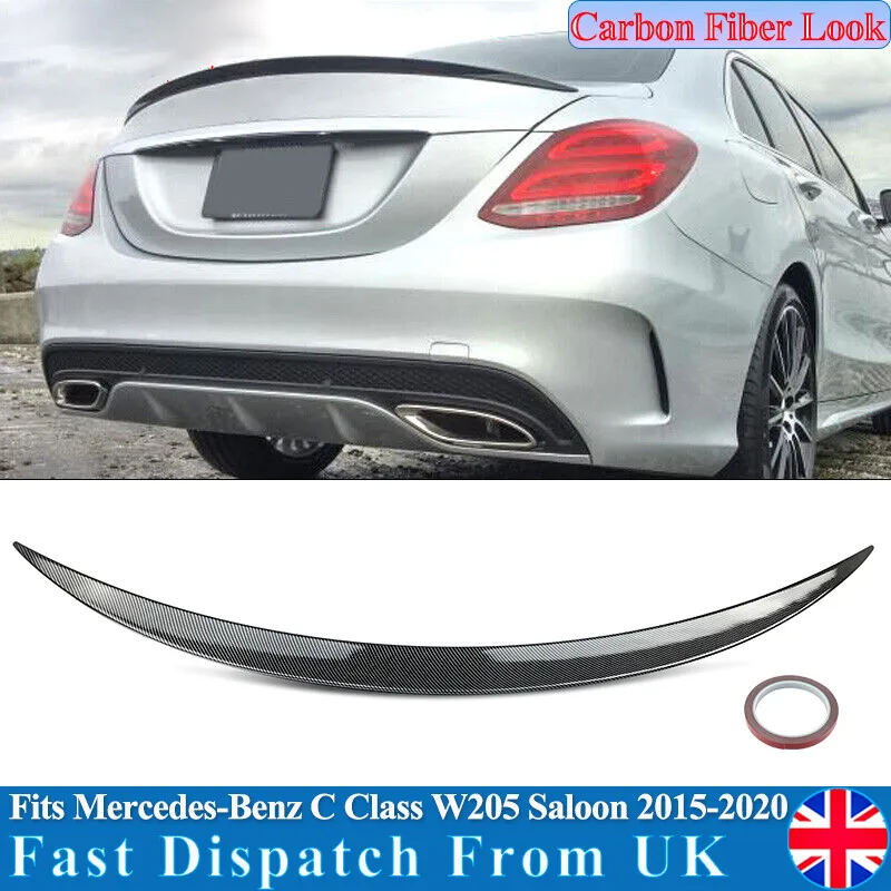 

Хвостовое крыло спойлера для MERCEDES BENZ C CLASS W205 C200 C300 C400 C63 AMG STYLE ЗАДНИЙ БАГАЖНИК СПОЙЛЕР Углеродное волокно LOOK Trim