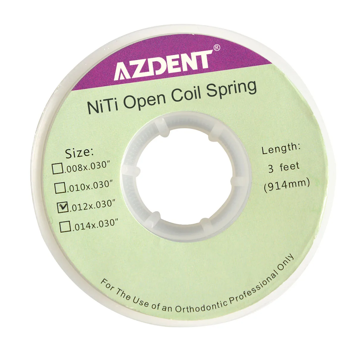 1 STÜCK/Rolle AZDENT Dental Kieferorthopädische Niti Offene Schraubenfedern Größe 010/012 Länge 914 mm 3 Fuß Zahnmedizinwerkzeuge – Detail 1