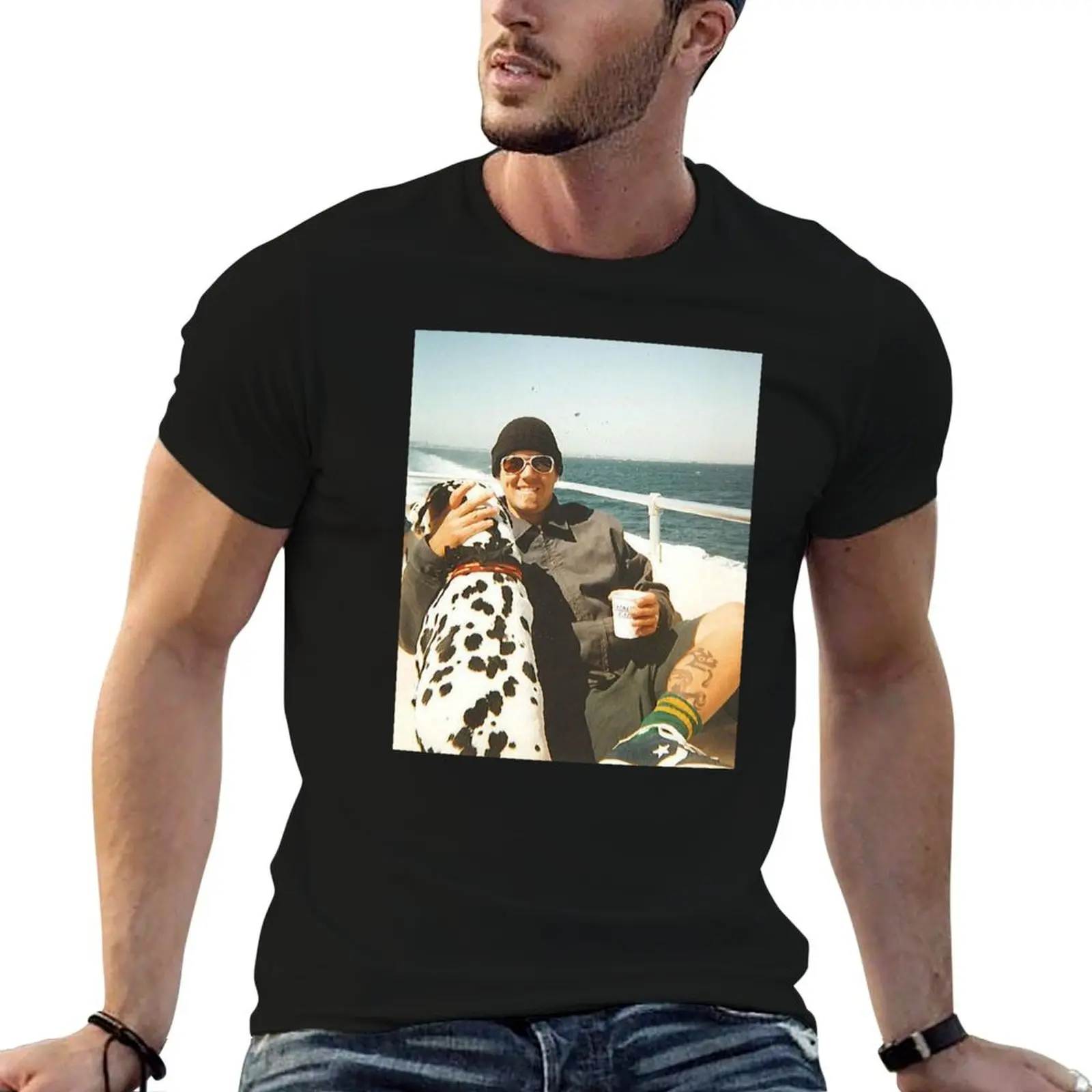 Bradley Nowell And Lou Dog T-Shirt Relaxed Fit Casual Short Sleeve Top