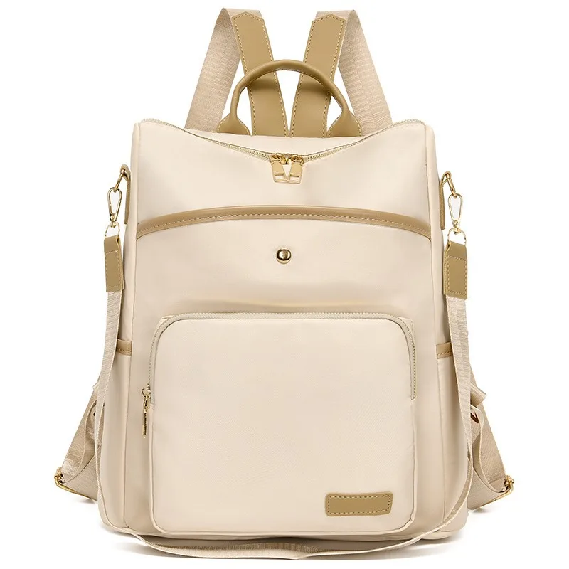 حقيبة كروس نسائية حقيبة كتف جلدية ناعمة جديدة على الطراز الكوري حقيبة ظهر كلاسيكية بسيطة بلون سادة حقيبة سفر عصرية