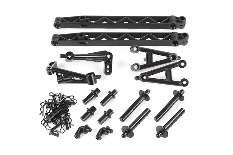 ชุดรองรับด้านข้างไนลอนความแข็งแรงสูง ขายึดอัพเกรดด้านข้างรถสำหรับ 1/5 ROFUN HPI BAJA 5T 5SC