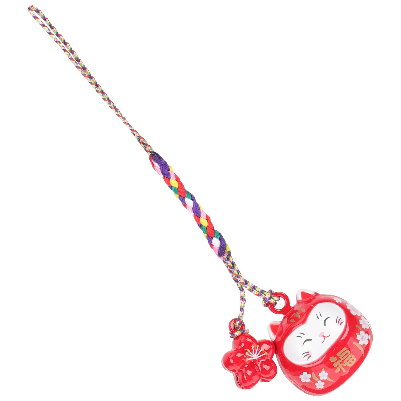 

Japanese Luck Cat Hanging Pendant Ceramic Copper Decor for Bag Backpack Key Phone Car Rearview Mirror Gift Key Hanging Pendant